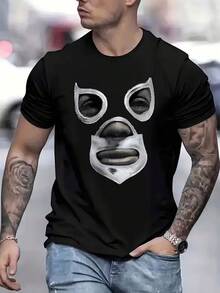 Camiseta para Hombre - Camiseta de Algodón Negro con Cuello Redondo Suave | Camisetas Básicas Clásicas para Verano, un Elemento Esencial Inolvidable para el Guardarropa - Negro - Ver 2