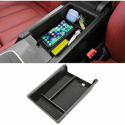 Jaronx Compatible With X5 G05/ G06/ X7 G07 Center Console Organizer, Console Organizer Tray Storage Compatible With X5 G05/ X7 G07 2019-2026, G06 2020-20262025
