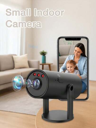 Slimme WiFi Camera Audio Recording, Infrared Night Vision, Rotating Lens, Motion Detection, Remote View, Home Office Monitoring view 9