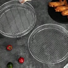 Three-Layer Air Fryer Baking Rack, Stainless Steel Cooling Rack, Thickened Dehydration Rack, Fruit And Vegetable Draining Rack, Detachable Barbecue Net - Multicolor - View 4