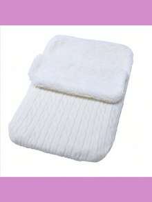 1件婴儿加厚针织保暖脚套，婴儿车垫，适用于婴儿推车，秋冬季户外使用