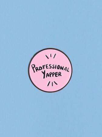 1 pieza Broche casual con insignia de dibujo animado rosa, adecuado para mochilas, sombreros, alfileres decorativos, regalos para amigos, joyería