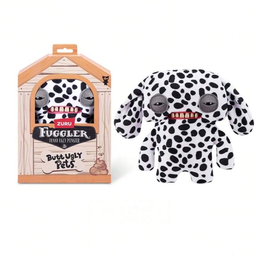 Spin Master Officiellt äkta - Söta fula monsterdjursserie plyschleksaker, udda och bedårande samlardockor - Fuggler Husdjursmonster - Trouble Star Monster #15731A - Visa 1