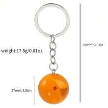 1  Keychain - Official  Anime Collectible, With Seven S, Red And Gold Dragon Design, Durable Iron Alloy Chain, Suitable For  Fans, Christmas, Halloween, Party Gifts, Character Accessories - KC0290 - 查看 2