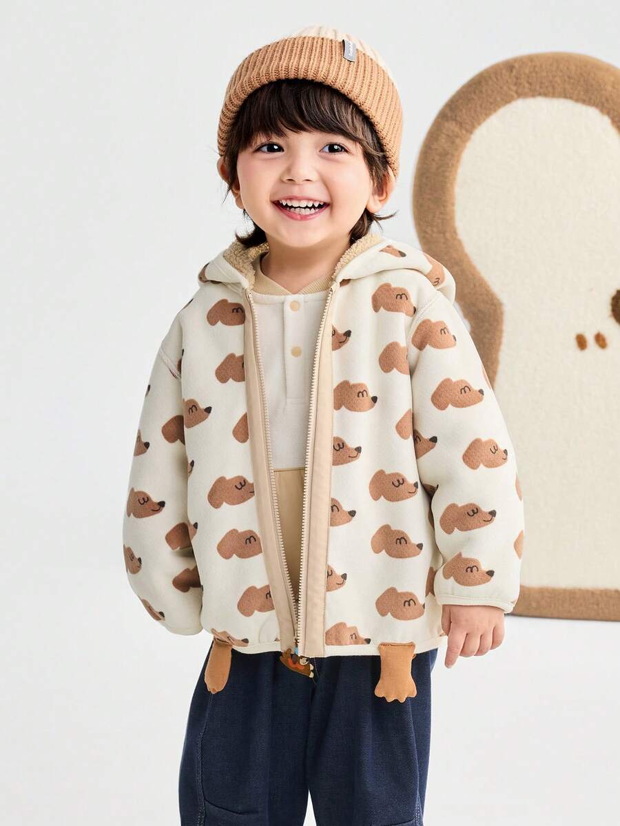 Balabala Áo khoác trẻ em hai mặt thu đông 2025 ấm áp và thoải mái - giai điệu cà phê - Xem 1