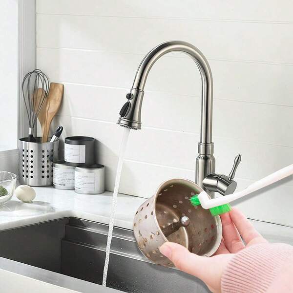 Conjunto de três escovas, escova para limpeza de aberturas de tampas de copos, escova para limpeza de ranhuras de bicos de chaleiras, conjunto de três escovas pequenas