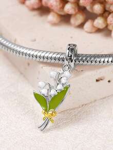 1PC Fashion Flower Series Stainless Steel Pendant DIY Handmade Accessory Gold Plated Color Preserved - Multicolor - View 2