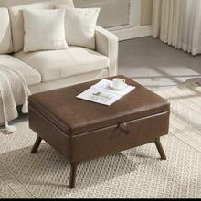 Braunes PU + PU-Leder