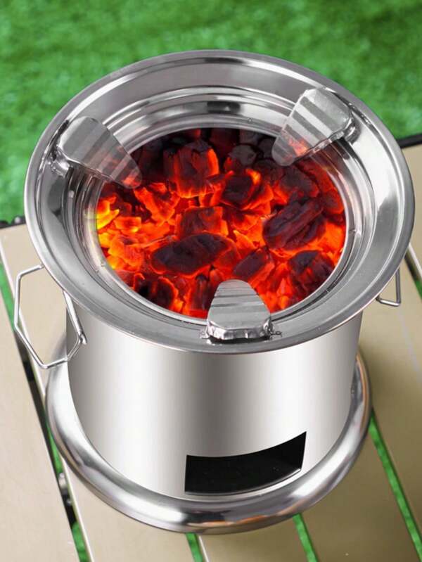 Fornello a carbone portatile per campeggio all'aperto, camino domestico, fornello per il tè