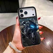 Sports Y-Yamahas Motorcycle Phone Case Cover Compatible With  16,15,14,17,13,12,11,Mini,Pro,SE,XS,MAX,Air,Black Matte Silicone Cover,Cover Compatible With  17 Pro Case,  17 Pro Max Case,  17 Case,  16 Pro Case - Z3 - Visualizzare 4