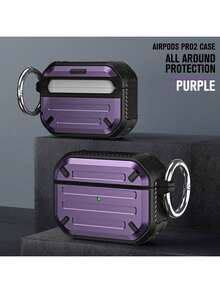 Military Industry Anti-Fall Thickened Apple Bluetooth Earphone Case, Earphone Charging Case Protective Cover