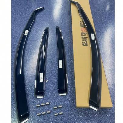 GEARZAAR For VW Polo MK5 6R/6C 2009-2017 5 Door Hatchback Wind Deflectors 4pc +10xClips