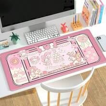 1个官方授权卡通鼠标垫，加厚缝边桌面垫，办公用品，办公桌配件，鼠标垫，适用于办公桌 - 彩色 - 查看 5