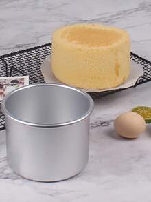 4/6/8 Inch Anodized Vertical High Edge Mold - Round Household Mousse And Tall Cake Mold, Chiffon Cake Raised Bottom Mold, Anodized Straight Mousse Cake Mold For Baking Oven - Silver Heightened Anode - View 5