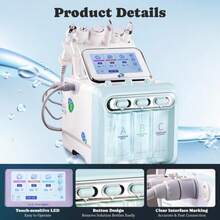 Dispositivo Facial Hydra 7 en 1 | Tratamiento Multifuncional de Hidratación + Limpieza Vacío Profunda | Reduce Arrugas/Acné/Poros + Mejora Humedad | Ideal para Hogar y Salones de Belleza - Tipo de Enchufe A USA (110-127V) - Ver 9