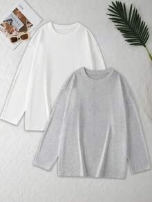 Loose-Fit Sports Long-Sleeved T-Shirts For Women, Yoga And Fitness Long Sleeves, Women's Outdoor Training Moisture-Wicking Sports Tops, Autumn And Winter Outdoor Training Equipment