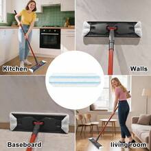 Mop Pads Replacements Compatible With O Cedar H2prO Flat Mop System Microfiber Mop Heads O - Cedar H2prO Flat Floor Mop, Washable Reusable Pad Refills Deep Cleaning, 4 Pack - 4 - Xem 8