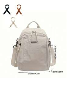 Large Capacity Commuting Travel Backpack, Stylish Shoulder Crossbody Multifunctional Handbag, Suitable For 8-Inch Laptops. School Bags University Bag Bag For School College