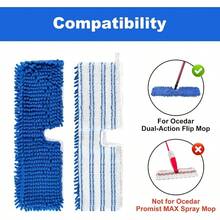 Mop Heads Replacements O - Cedar Hardwood Floor 'N More Microfiber Flip Mop, 2 Pack Dust Mop Heads Ocedar Flip Mop, Reusable Refill Double - Sided Mop O Cedar Mop - 最初的 - 查看 3