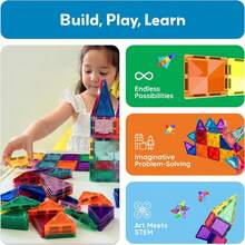 Kids Magnetic Building Block Toys - 120PC - View 4