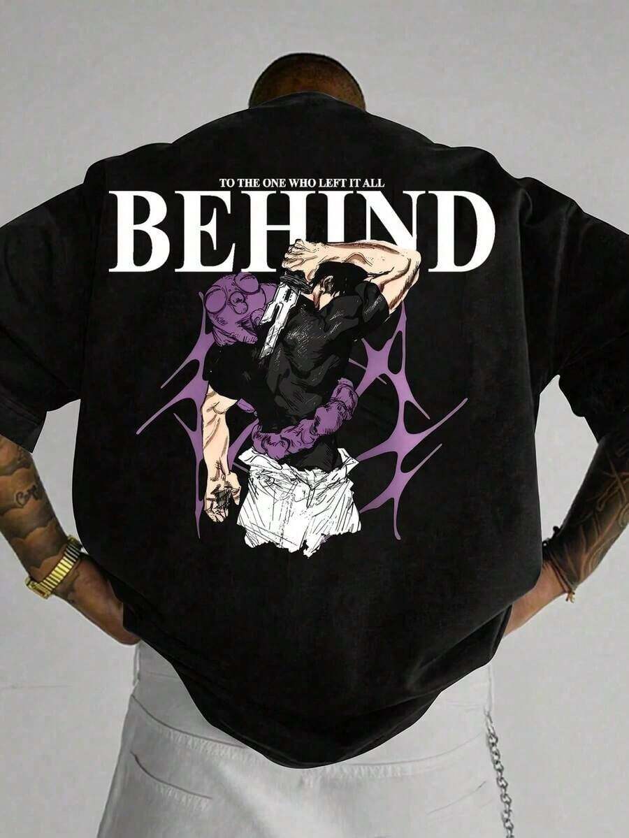 Camiseta "Toji Fushiguro" - Elegante camiseta casual de algodón de verano para - Negro - Ver 1