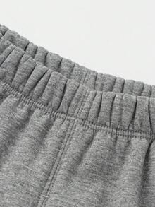 Balabala Kids Fleece Casual Pants Toddler Winter 2025 Warm - Medium Gray - View 3
