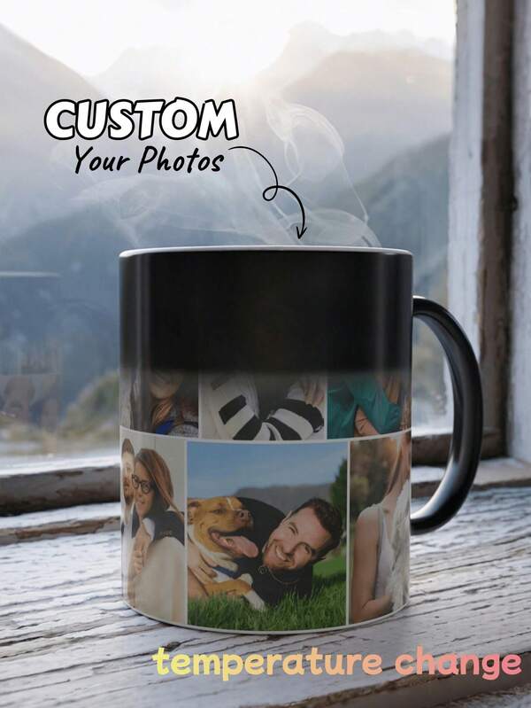 Temperature Sensitive Colour Changing Mugs, Magic Photo Customised Mugs, Personalised Colour Changing Coffee Mugs, Creative Birthday/Valentine's Day Gifts, Photo Printable Magic Mugs, Ideal Gift For Him, Ideal Gift For Her, Ideal Gift For Back To School, Ideal Gift For Family, Anniversary, Valentine's Day, Mother's Day, Birthday, Children's Day, Father's Day, Graduation Ceremony, Wedding