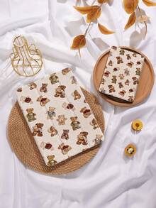 熊纹平板电脑保护套，兼容 iPad 9.7/10.2/10.5/10.9/12.9/Pro 11（第十代）、Galaxy Tab S6 Lite 10.4 英寸、Kindle Paperwhite（第十二代，2024 年发布）、Kindle（第十一代，2022 年发布）、Kobo Clara Colour，柔软防震，带智能支架/自动唤醒/睡眠功能