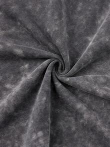 Bộ đồ nam Shwiy mùa xuân/hè gồm quần short ôm dáng màu đen bạc, áo tank top không tay in họa tiết báo chí tối giản thời trang và áo vest in chữ hoạt hình, phù hợp mặc hàng ngày. - màu đen - Xem 9