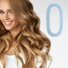 Circle Hair Rollers For Women Hair Curling Style Tools For Home 11.42"X5.31" 1 Piece - 藍色 - 查看 2
