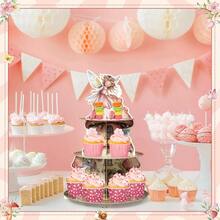 D3 Tier Cupcake Stand Pink Fairy - PinkFairy - View 5