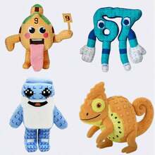 1个25厘米/9.84英寸 67 Sahur Steal A Brainrot毛绒娃娃，蓝色长臂长腿毛绒玩具，创意礼物，儿童生日派对，女孩家居装饰，收藏品 - 彩色 - 查看 5