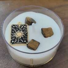 1pc Square Alloy Tarot Divination Aromatherapy Candle, Create An Atmosphere, Suitable For Home Decoration, Room Decoration, Destiny, Fortune Telling, Bedroom, Bathroom, Living Room, Give Friends Gifts - Multicolor - View 9