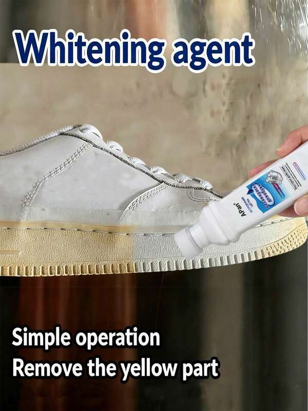 100ml Sbiancante per scarpe bianche, specificamente formulato per scarpe, sneaker e calzature in tela. Rimuove macchie ostinate e combatte l'ingiallimento. Facile da usare, senza risciacquo. Offre una tripla azione: rimozione delle macchie, sbiancamento e luminosità.