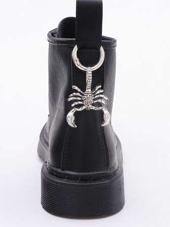2pcs Punk Style Scorpion Pendant Shoe Buckle Decoration For Boots, Metal Pendant DIY Accessories
