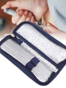 Insulated Portable Cooler Bag -Friendly Cold Ice Pack Physical Cooler Box Lightweight Simple Zipper Carry Bag Travel Case, Portable Medication Cooler Bag For Pens And Blood Glucose Monitor Supplies For Travel Storage Beach Travel Accessories Car Accessories Summer Travel Essentials - Multicolor - View 4