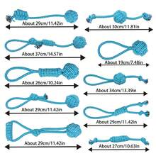 Juguetes de cuerda pequeños adecuados para perros pequeños, juego de juguetes de cuerda interactivos para mascotas, incluye beneficios de entrenamiento divertido y limpieza dental, juguetes de cuerda resistentes para masticadores agresivos, kit de juguetes de cuerda dental resistente para perros medianos, juego de 10 juguetes de masticación y tirones indestructibles para cachorros en etapa de dentición