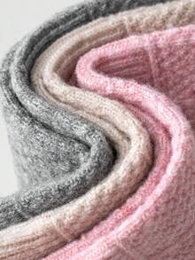 1/3 Pares de Meias Femininas Acima do Joelho, Meias Longas Brancas Grossas e Quentes em Mistura de Lã para Outono/Inverno, Adequadas para Uso Diário com Saias JK, Um Par de Meias Surpreendente e Confortável - Multicolorido - Ver 7