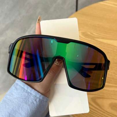 1 Pair Unisex Fashion Full Frame Fashion Glasses, Essential For Going Out, Glare And Dust Protection, Eye Care