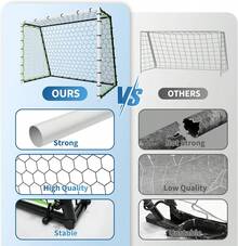 CuisinSmart Portable Sports Soccer Rebounder For Backyard, Training, Soccer Practice Equipment, Soccer Training Equipment, Football Practice,Easy Set Up - White & Black-82.68"D X 59.06"W X 43.31"H - View 4