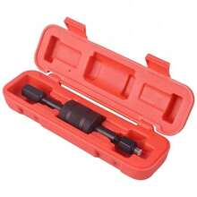 Injector Puller With Slide Hammer & M8/M12/M14 Adaptors - Universal Injector Removal Tool For Fuel Injector &  Fuel Injector - Heavy-Duty Steel Fuel Injector Filter Removal Tool With Carry Case - Black - View 1