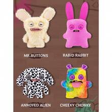 Spin Master 官方正品 - 可爱有趣的怪兽宠物系列毛绒玩具，奇特可爱的收藏玩偶