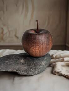 天然木质苹果香氛扩香器 - 迷你精油空气清新剂，适用于家庭和汽车，非装饰性扩香器，逼真的苹果设计，香氛扩香器（不含化学物质，宠物友好），适用于各种节日装饰，圣诞礼物，小巧可爱。