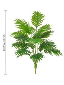 1pc 90cm/35.43in Artificial Palm Tree Plant, Large Tropical Coconut Tree, Green Faux Plant Decor For Home, Balcony, Office, Kitchen (No Pot)