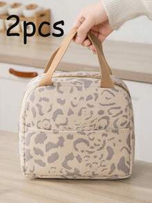 1 件多色墨水图案加厚保温袋午餐袋午餐盒袋时尚简约户外旅行野餐袋午餐袋办公室工作学校野餐沙滩可用于午餐盒和食物袋储物化妆包洗漱包洗漱旅行包化妆品储物沙滩包度假必备学校用品旅行必需品女士大学宿舍浴室午餐袋女教师露营冷藏袋教室可爱午餐袋可爱午餐盒 BentoWomanFor Women - 米色 - 查看 15