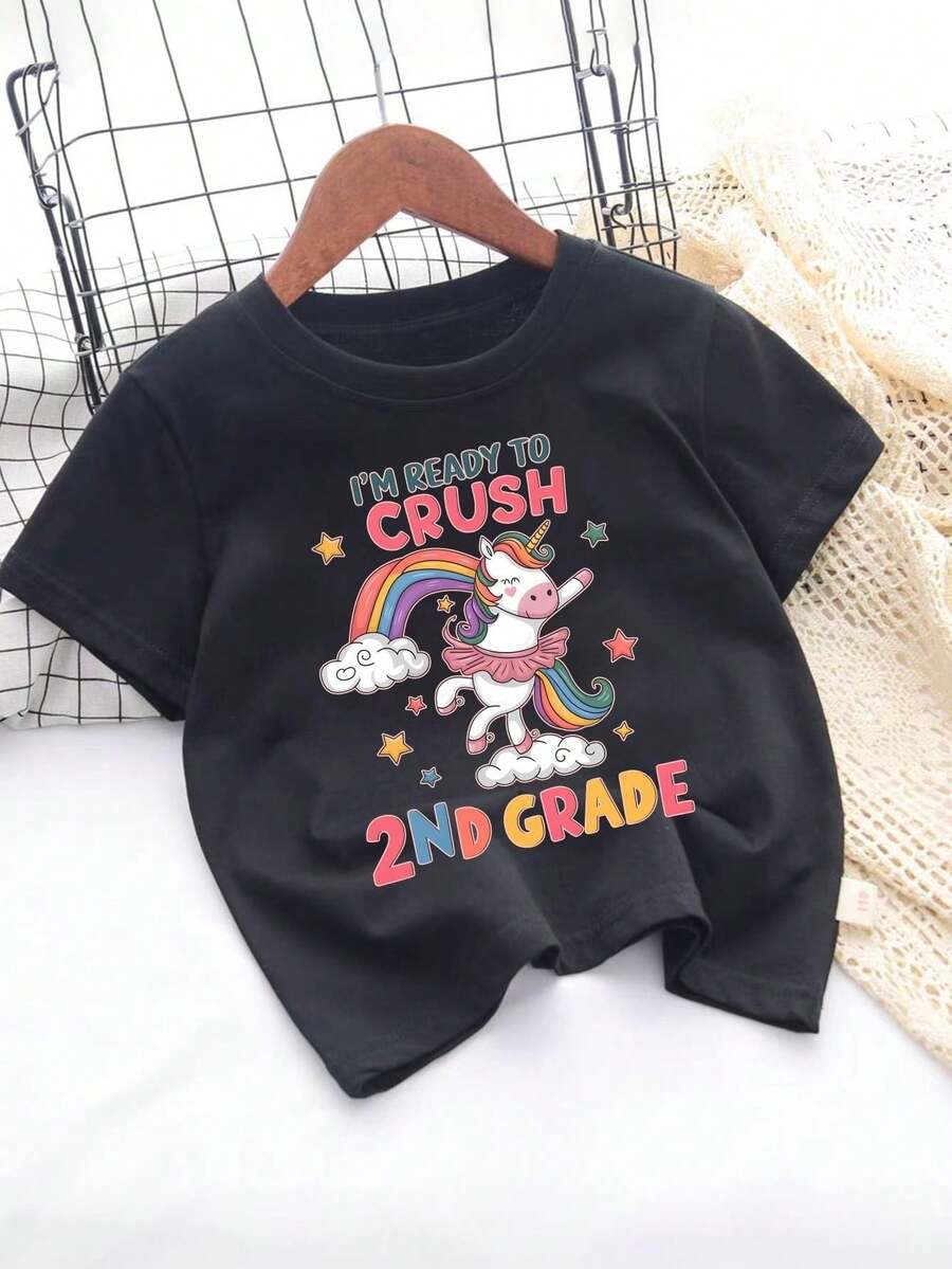 Camisetas para niñas - Negro - Ver 1