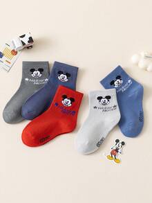 Disney 10/5 正品米奇老鼠一家儿童袜子，新年礼物袜，男童冬季袜子，米奇卡通圣诞新年动画袜，男童袜子，家居袜，创意礼物袜，袜子，适合学生的儿童袜子，袜子 - 彩色 - 查看 7