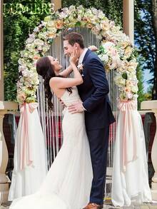 Metal Arch Backdrop Stand(7.2FT/6.6FT/6FT), Decorative Balloon Arch Stand, Easy Assembly Gold Wedding Arch, Stable Backdrop Arch Stand For Wedding Ceremony, Birthday Party, Baby Shower - Multicolor - View 2