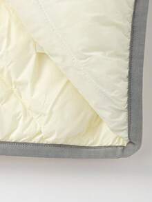 Balabala Chaqueta acolchada con diseño de animales del zoológico para niños 2025, cálida y linda para niños pequeños en invierno - blanco lechoso - Ver 8