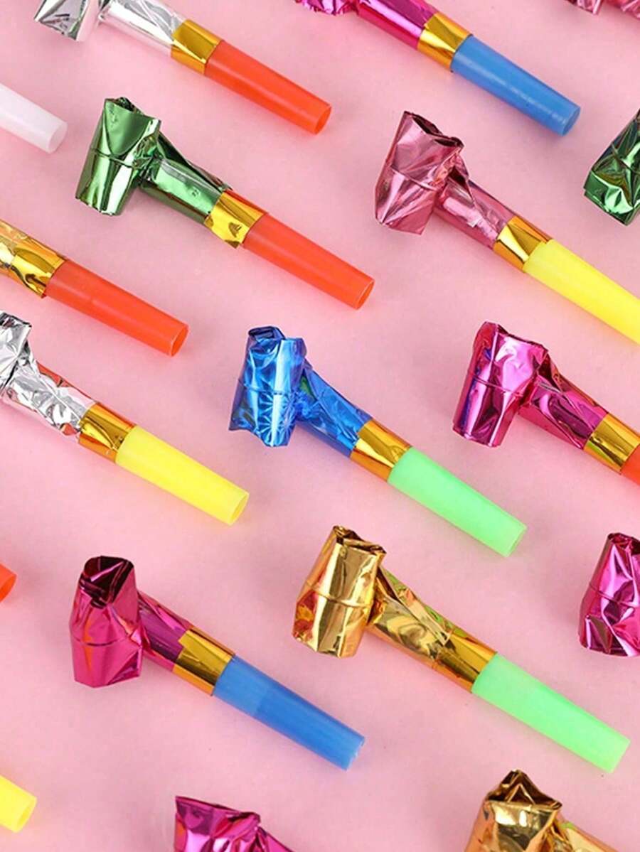 2/5/10/20pcs Random Color Party Mini Dragon Whistles, Creative Birthday Gift] - Multicolor - View 1